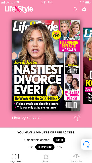 Emulate iPhone app Life&Style Weekly using MyAndroid