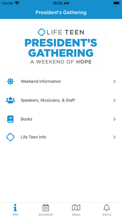 Emulate iPhone app Life Teen Presidents Gathering using MyAndroid Emulate iPhone app Life Teen Presidents Gathering using MyAndroid
