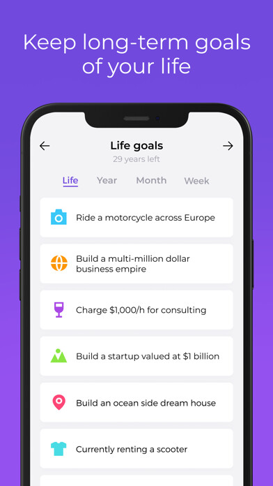 Emulate iPhone app Lifetime Goals: keep and focus using MyAndroid Emulate iPhone app Lifetime Goals: keep and focus using MyAndroid