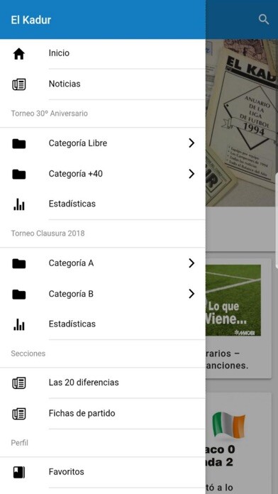 Emulate iPhone app Liga Interna Macabi using MyAndroid