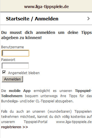 Run android online APK Liga Tippspiele from MyAndroid or emulate Liga Tippspiele using MyAndroid