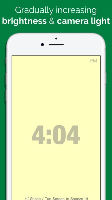 Emulate iPhone app Light Alarm (Lite) using MyAndroid
