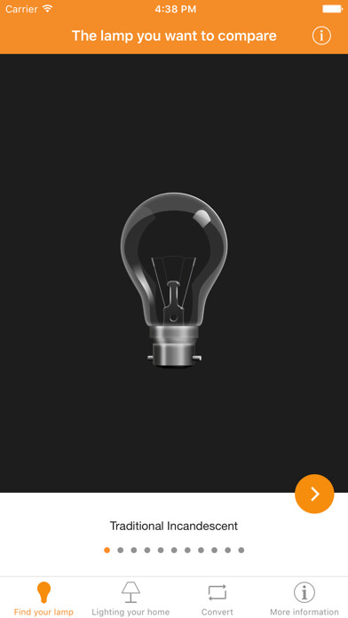 Emulate iPhone app Light Bulb Saver using MyAndroid