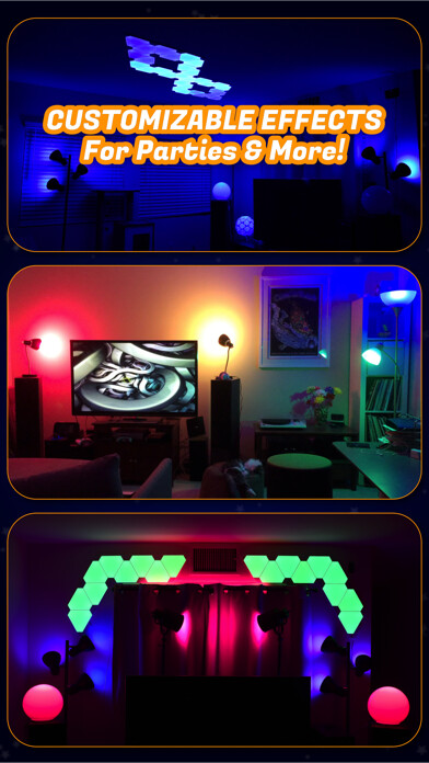 Emulate iPhone app Light DJ Pro for Smart Lights using MyAndroid