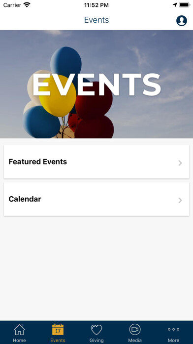 Emulate iPhone app Lighthouse Baptist Church LG using MyAndroid