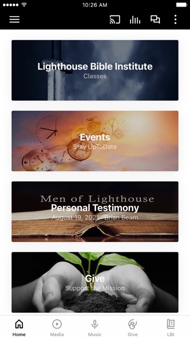 Emulate iPhone app Lighthouse Baptist Church LP using MyAndroid Emulate iPhone app Lighthouse Baptist Church LP using MyAndroid