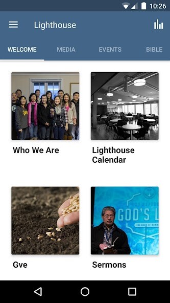 Emulate iPhone app Lighthouse Church - Bellevue using MyAndroid Emulate iPhone app Lighthouse Church - Bellevue using MyAndroid