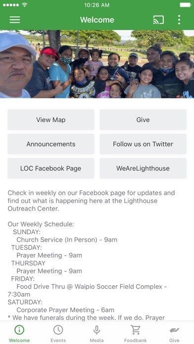 Emulate iPhone app Lighthouse Outreach Center AG using MyAndroid Emulate iPhone app Lighthouse Outreach Center AG using MyAndroid