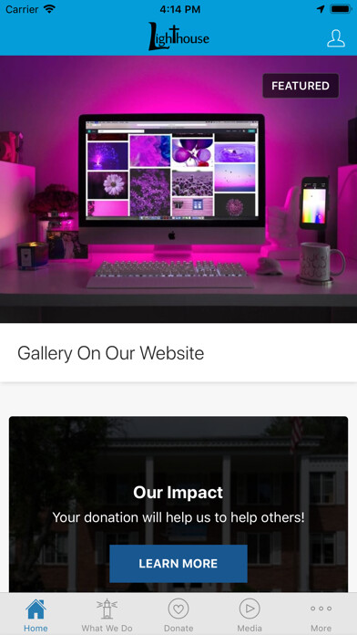 Emulate iPhone app Lighthouse Sober Living using MyAndroid