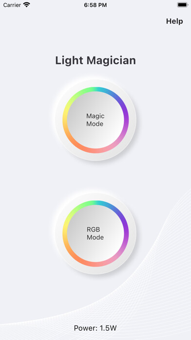 Emulate iPhone app Light Magician using MyAndroid