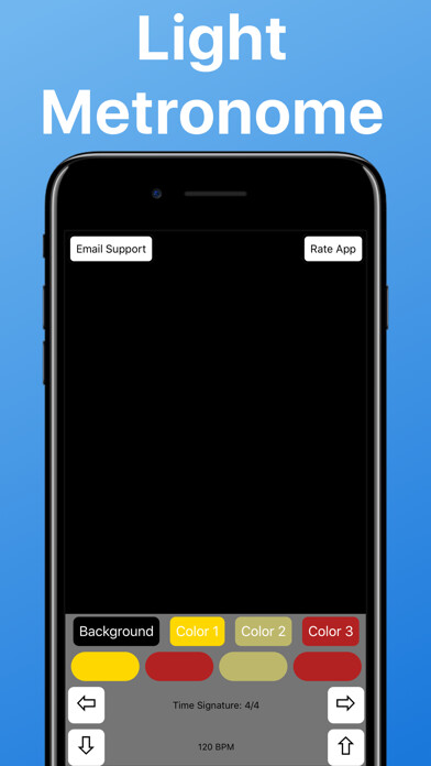 Emulate iPhone app Light Metronome using MyAndroid
