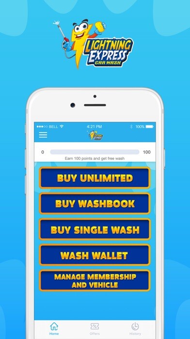 Emulate iPhone app Lightning Express Car Wash using MyAndroid Emulate iPhone app Lightning Express Car Wash using MyAndroid