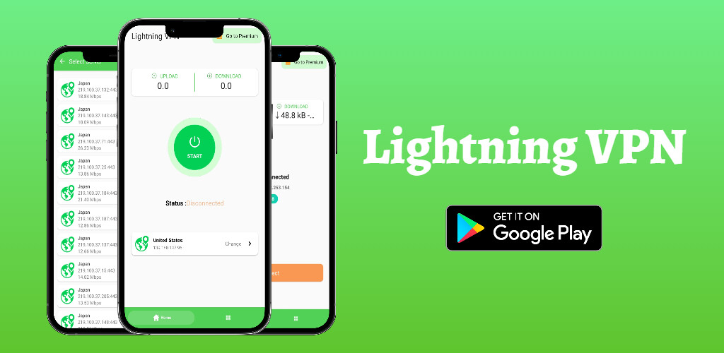 Run android online APK Lightning VPN: Unlimited proxy from MyAndroid or emulate Lightning VPN: Unlimited proxy using MyAndroid