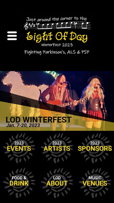 Emulate iPhone app Light of Day Winterfest using MyAndroid Emulate iPhone app Light of Day Winterfest using MyAndroid