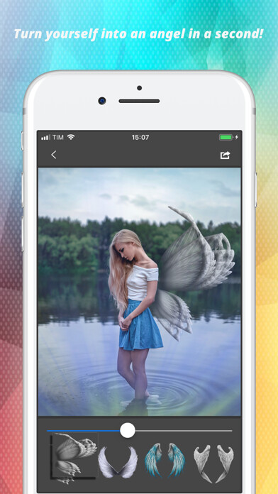 Emulate iPhone app Light Wings Effect - Montage using MyAndroid Emulate iPhone app Light Wings Effect - Montage using MyAndroid