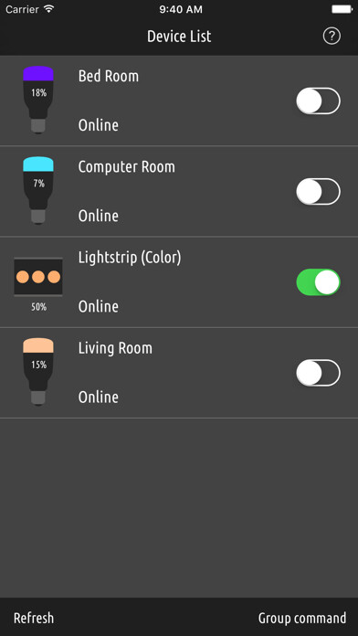 Emulate iPhone app LightYeeAr using MyAndroid