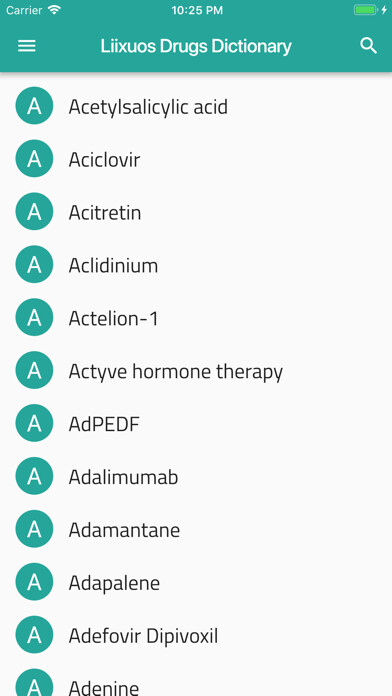 Run android online APK Liixuos Drugs Dictionary from MyAndroid or emulate Liixuos Drugs Dictionary using MyAndroid