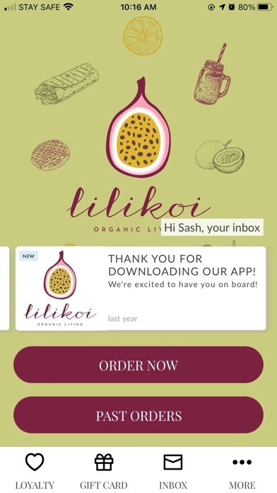 Emulate iPhone app Lilikoi Organic Living using MyAndroid