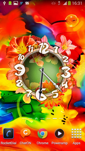 Run android online APK Lilium Flower Clock from MyAndroid or emulate Lilium Flower Clock using MyAndroid