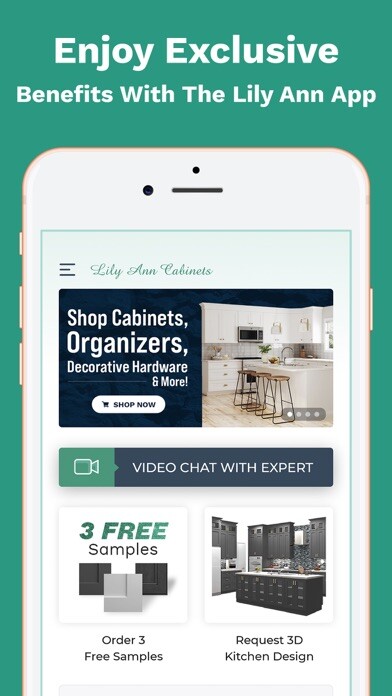 Emulate iPhone app Lily Ann Cabinets using MyAndroid Emulate iPhone app Lily Ann Cabinets using MyAndroid