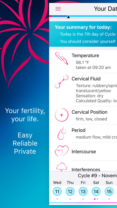 Emulate iPhone app Lily - Fertility Calculator using MyAndroid Emulate iPhone app Lily - Fertility Calculator using MyAndroid
