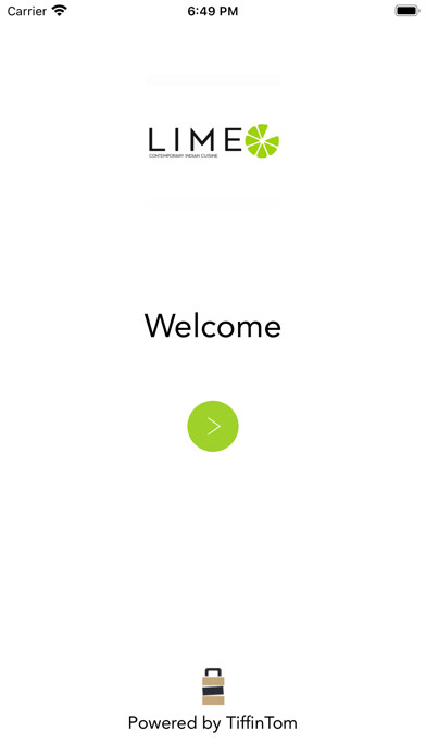 Emulate iPhone app Lime Contemporary Indian using MyAndroid