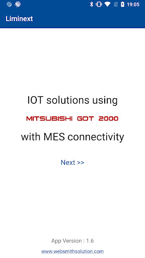 Run android online APK Liminext ( IOT Using Mitshubshi GOT 2000 ) from MyAndroid or emulate Liminext ( IOT Using Mitshubshi GOT 2000 ) using MyAndroid
