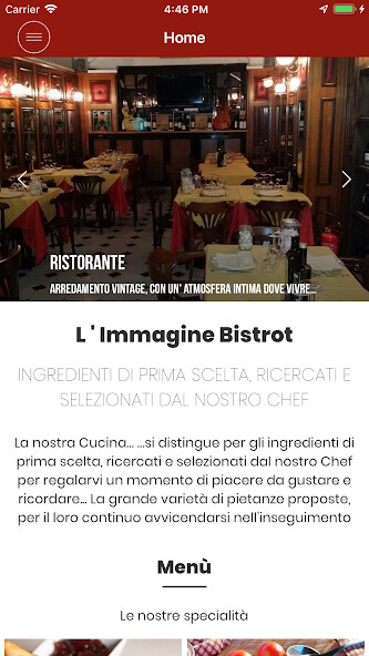 Run android online APK L Immagine Bistrot from MyAndroid or emulate L Immagine Bistrot using MyAndroid