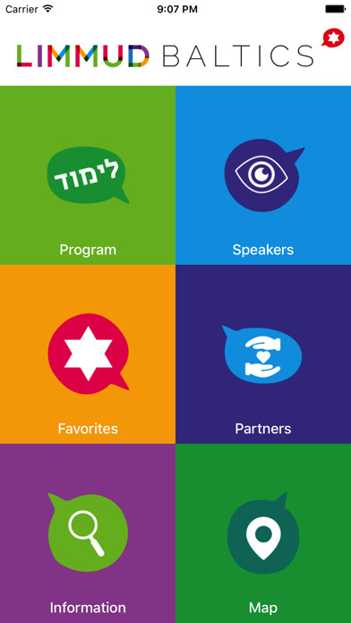 Emulate iPhone app Limmud Baltics using MyAndroid
