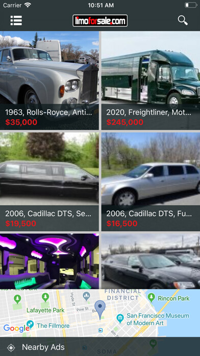 Emulate iPhone app LimoForSale - Limo Classifieds using MyAndroid Emulate iPhone app LimoForSale - Limo Classifieds using MyAndroid