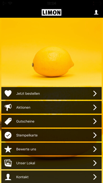 Emulate iPhone app Limon Rest. St. Gallen using MyAndroid Emulate iPhone app Limon Rest. St. Gallen using MyAndroid