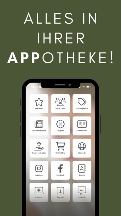 Emulate iPhone app Linden Apotheke Gütersloh using MyAndroid