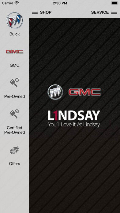 Emulate iPhone app Lindsay Buick GMC using MyAndroid