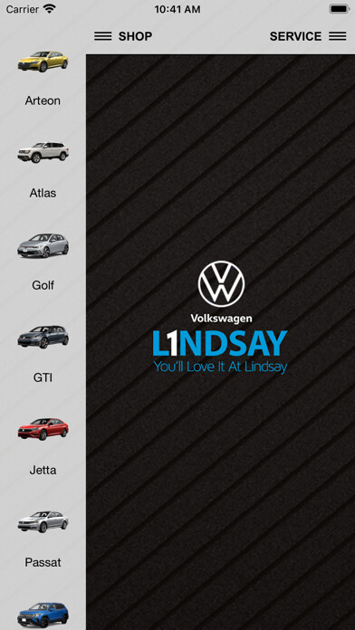 Emulate iPhone app Lindsay VW of Dulles using MyAndroid