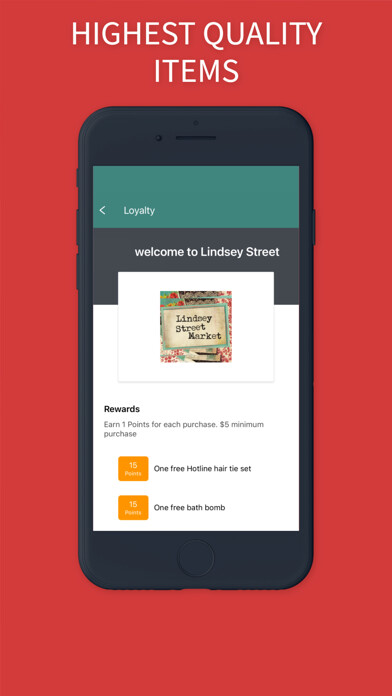 Emulate iPhone app Lindsey Street Market using MyAndroid