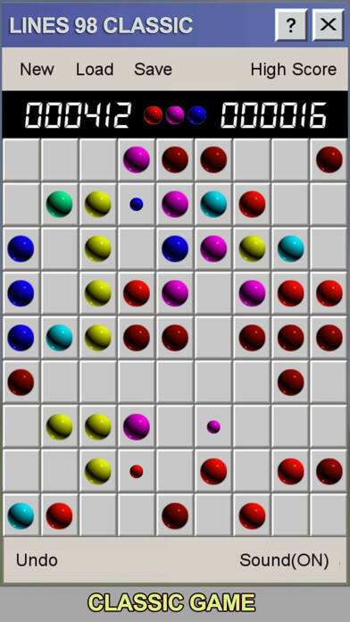 Emulate iPhone app Line 98: Color Balls Standard using MyAndroid Emulate iPhone app Line 98: Color Balls Standard using MyAndroid