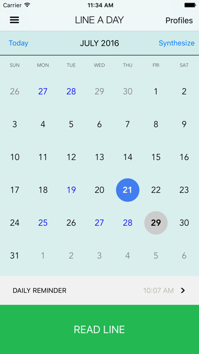 Emulate iPhone app Line A Day- Journal, Highlights, Memories using MyAndroid Emulate iPhone app Line A Day- Journal, Highlights, Memories using MyAndroid