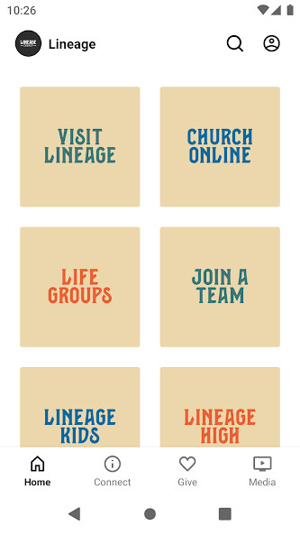 Emulate iPhone app Lineage Church FL using MyAndroid Emulate iPhone app Lineage Church FL using MyAndroid