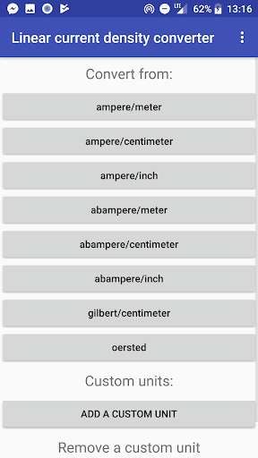 Run android online APK Linear current density converter from MyAndroid or emulate Linear current density converter using MyAndroid Run android online APK Linear current density converter from MyAndroid or emulate Linear current density converter using MyAndroid