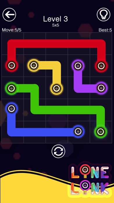 Emulate iPhone app Line Link: Color Block Puzzle using MyAndroid