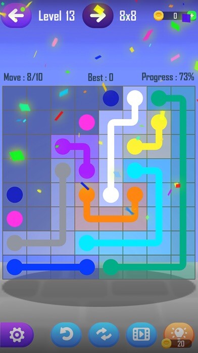 Emulate iPhone app Line Puzzle Game-Color Connect using MyAndroid Emulate iPhone app Line Puzzle Game-Color Connect using MyAndroid