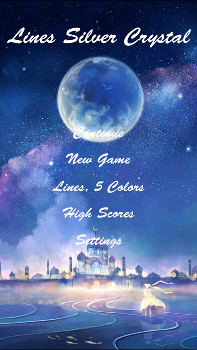 Emulate iPhone app Lines Silver Crystal using MyAndroid