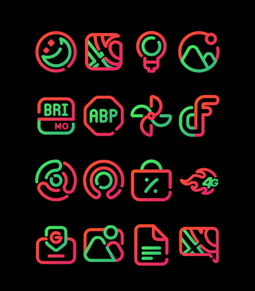 Run android online APK Lines Watermelon - Icon Pack from MyAndroid or emulate Lines Watermelon - Icon Pack using MyAndroid