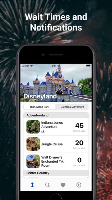 Emulate iPhone app LineTime for Disneyland using MyAndroid