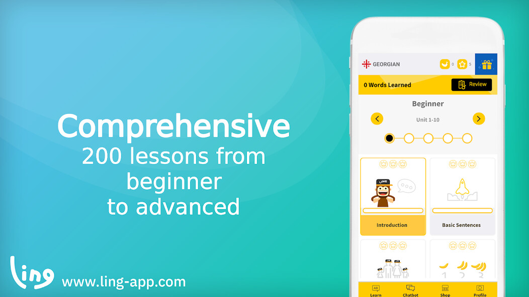 Run android online APK Ling - Learn Georgian Language from MyAndroid or emulate Ling - Learn Georgian Language using MyAndroid