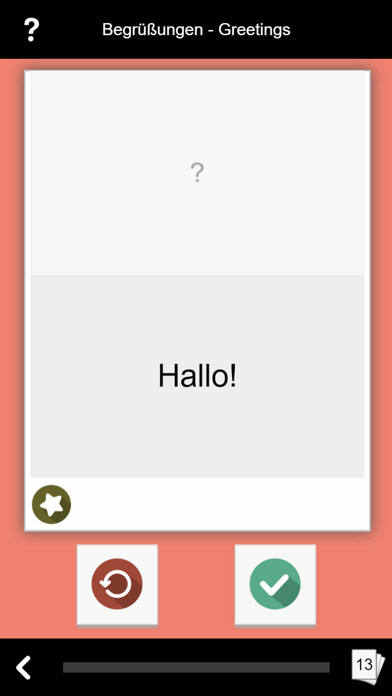 Emulate iPhone app Lingos Vokabeltrainer using MyAndroid