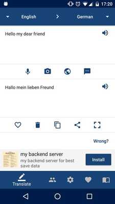 Emulate Android APK Lingvanex Translator - Dictionary and Translation Emulate Android APK Lingvanex Translator - Dictionary and Translation
