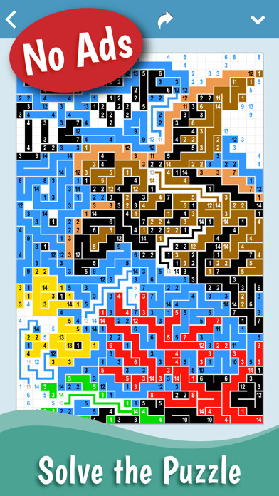 Emulate iPhone app Link-a-Pix: Nonogram Links using MyAndroid