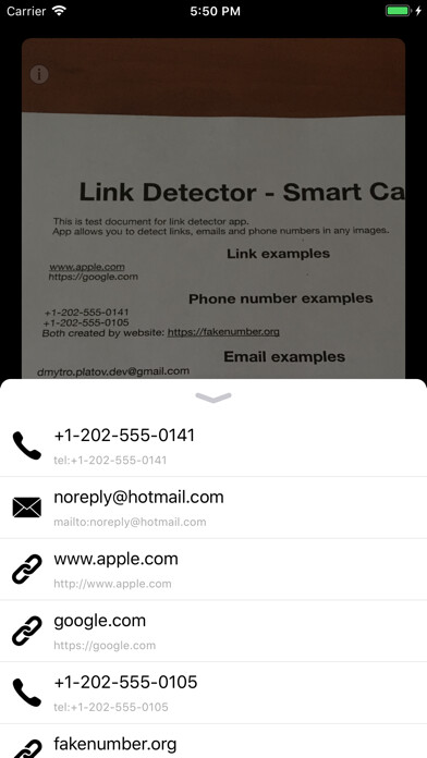 Emulate iPhone app Link Detector - Smart Scanner using MyAndroid Emulate iPhone app Link Detector - Smart Scanner using MyAndroid