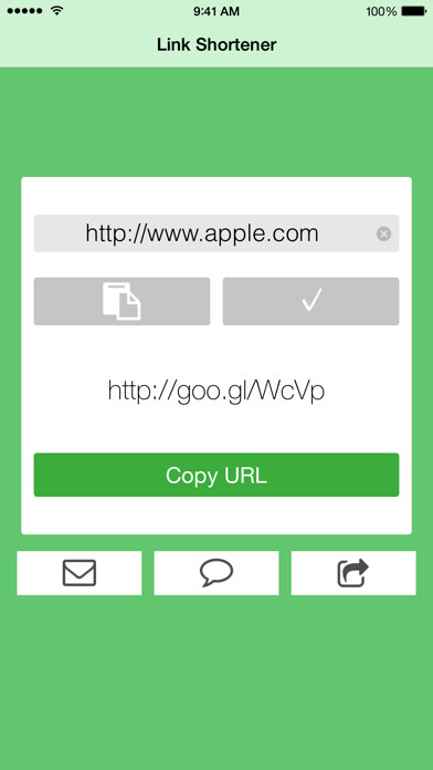 Emulate iPhone app Link Shortener - Shorten URLs With goo.gl using MyAndroid Emulate iPhone app Link Shortener - Shorten URLs With goo.gl using MyAndroid